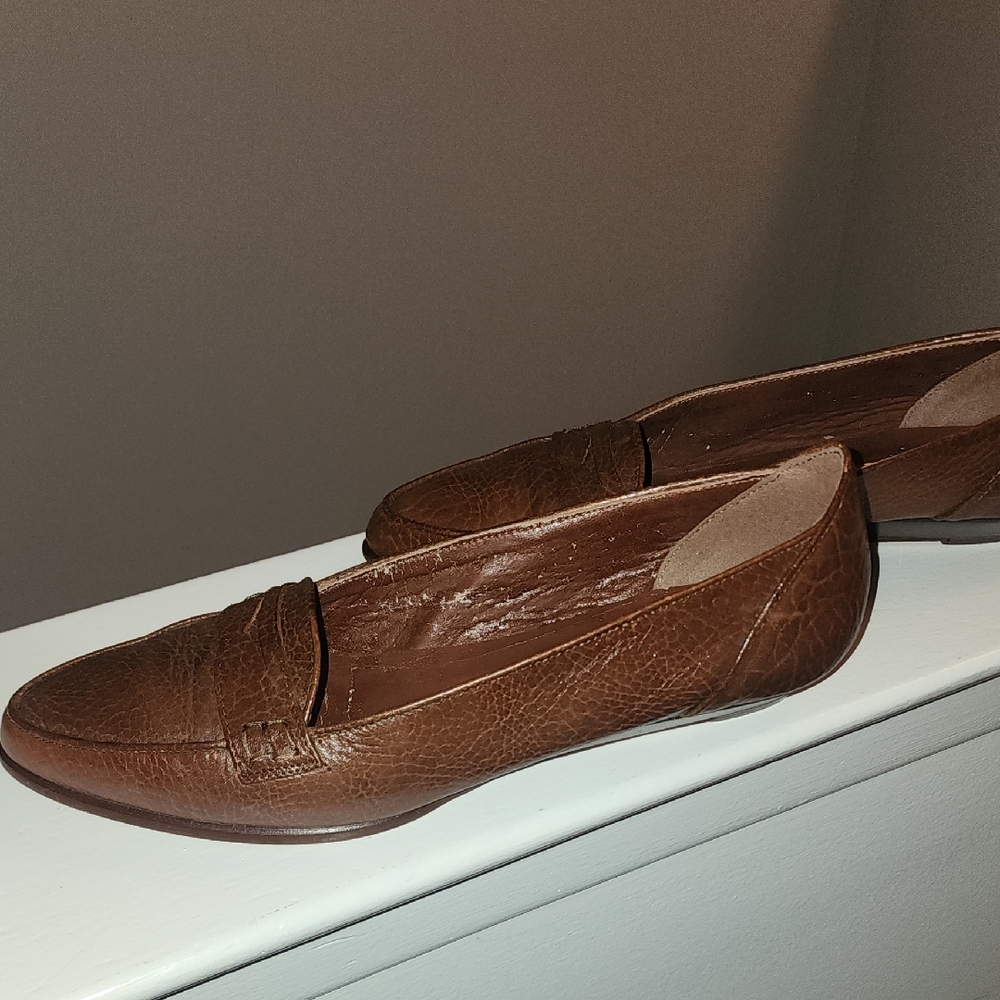 Bandolino Brown Leather Slip-On Loafers